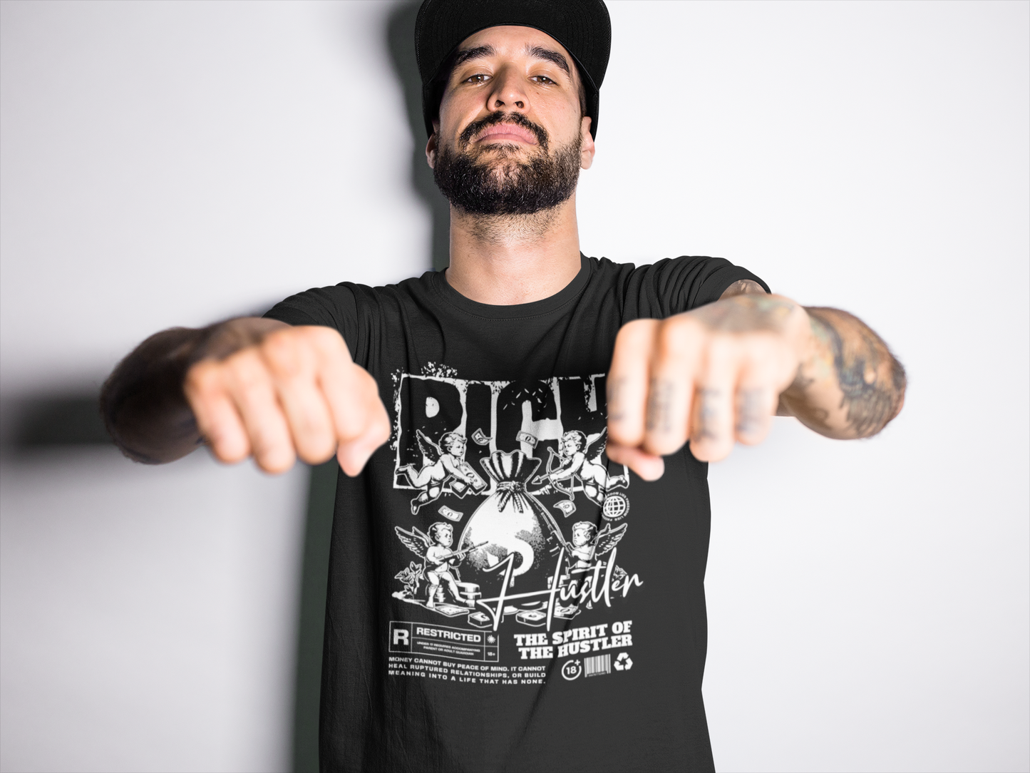 π₯"Rich Hustler Tee β Spirit of the Grind"