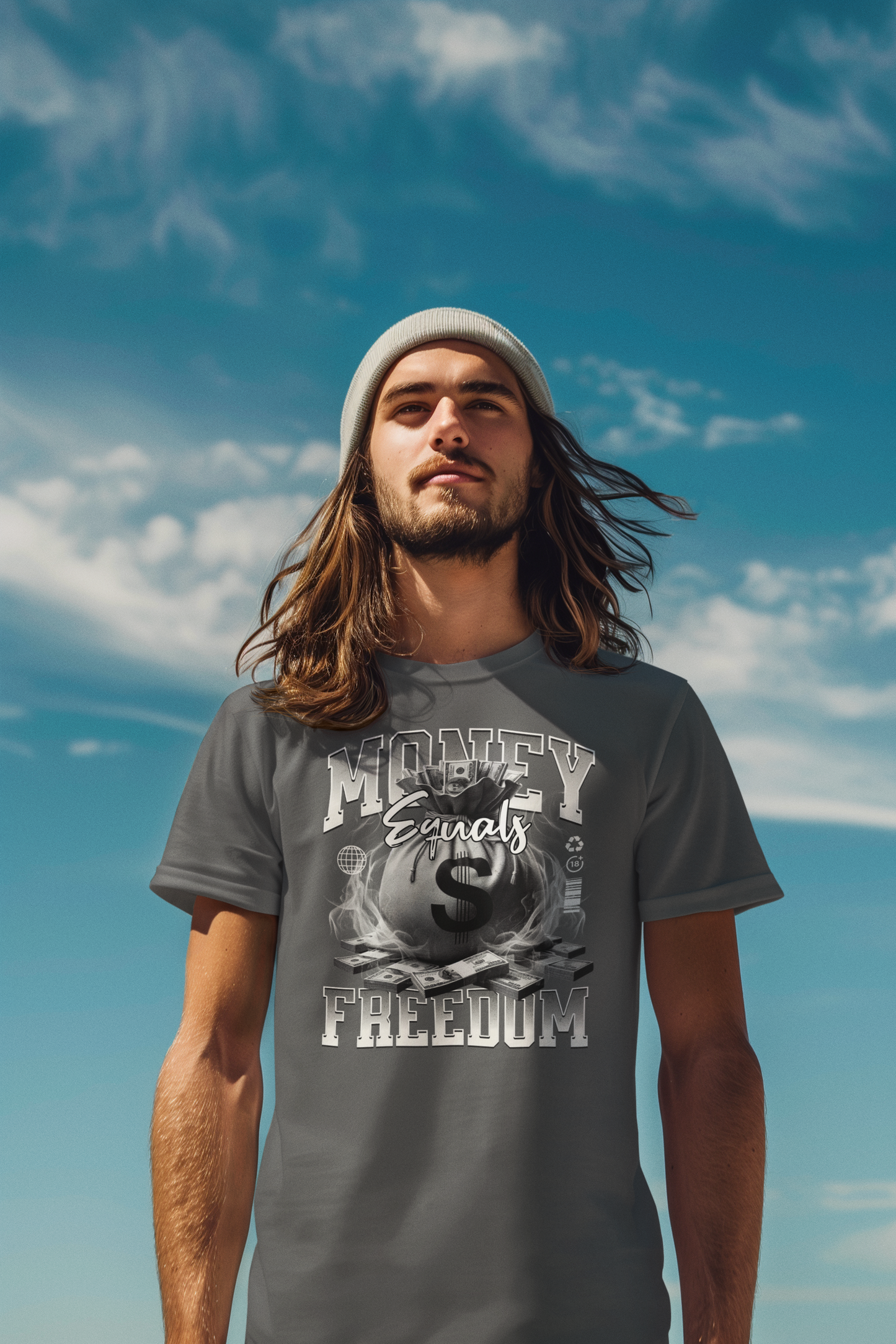 "Money = Freedom Tee – Own Your Time, Live Your Way"