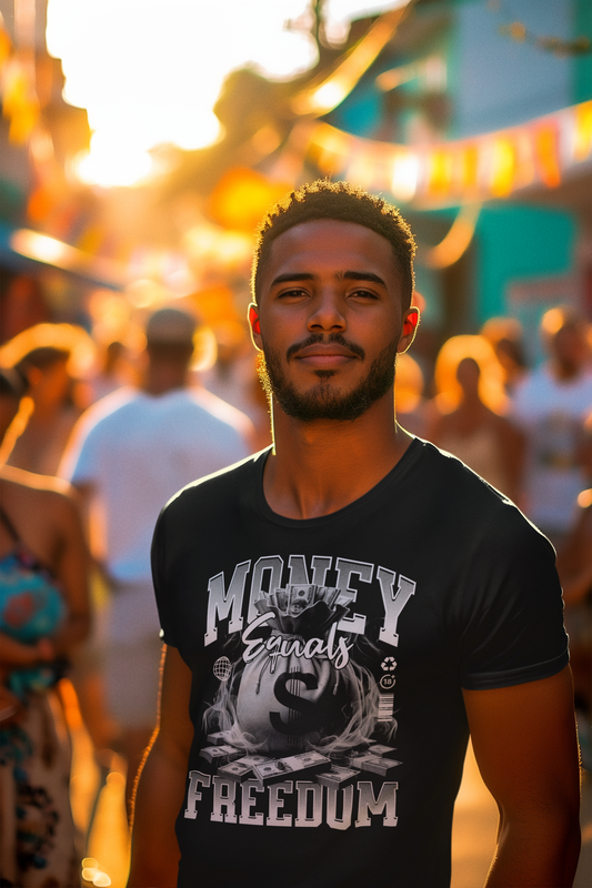 "Money = Freedom Tee – Own Your Time, Live Your Way"
