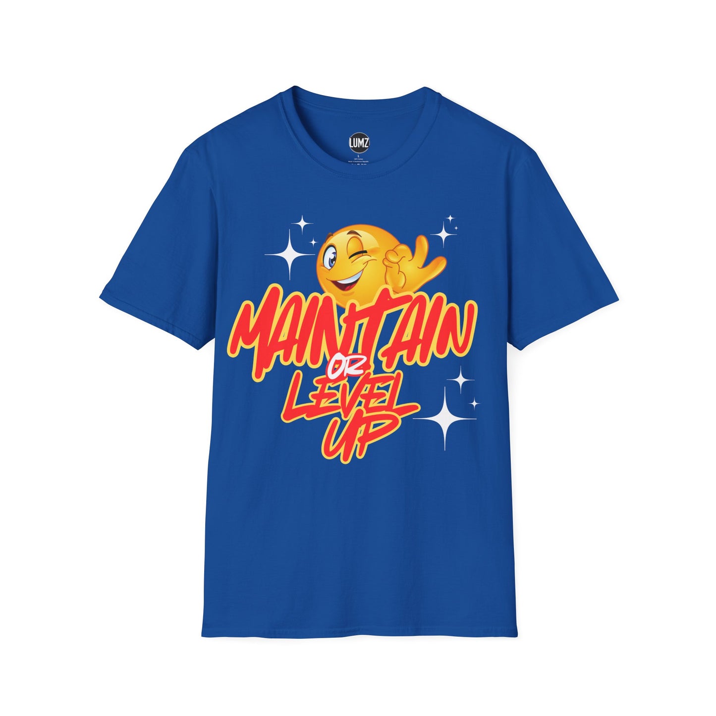 🔥"Maintain & Level Up Tee – Stay Solid, Keep Rising"