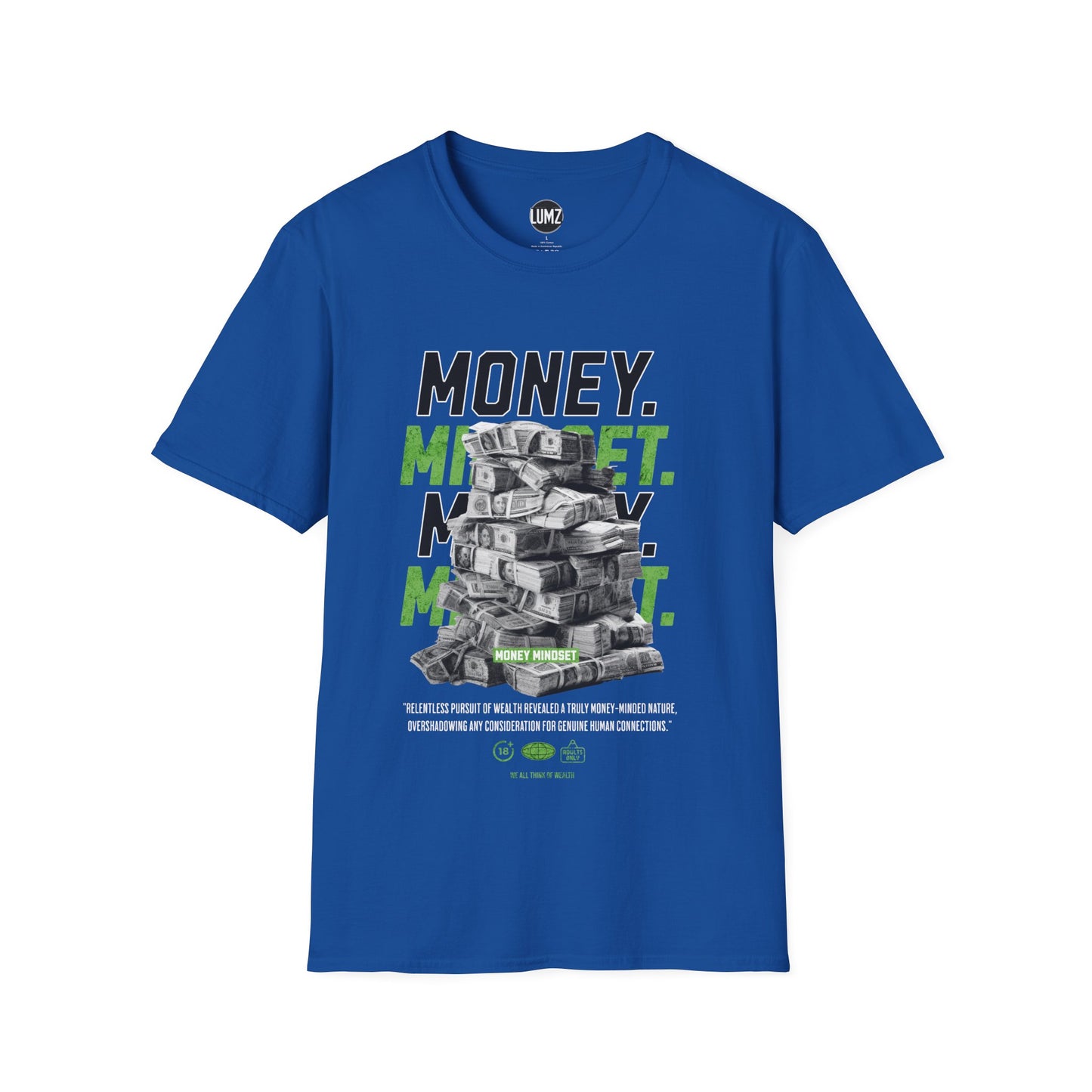 Money Mindset Tee – Stack Your Thoughts, Stack Your Wealth