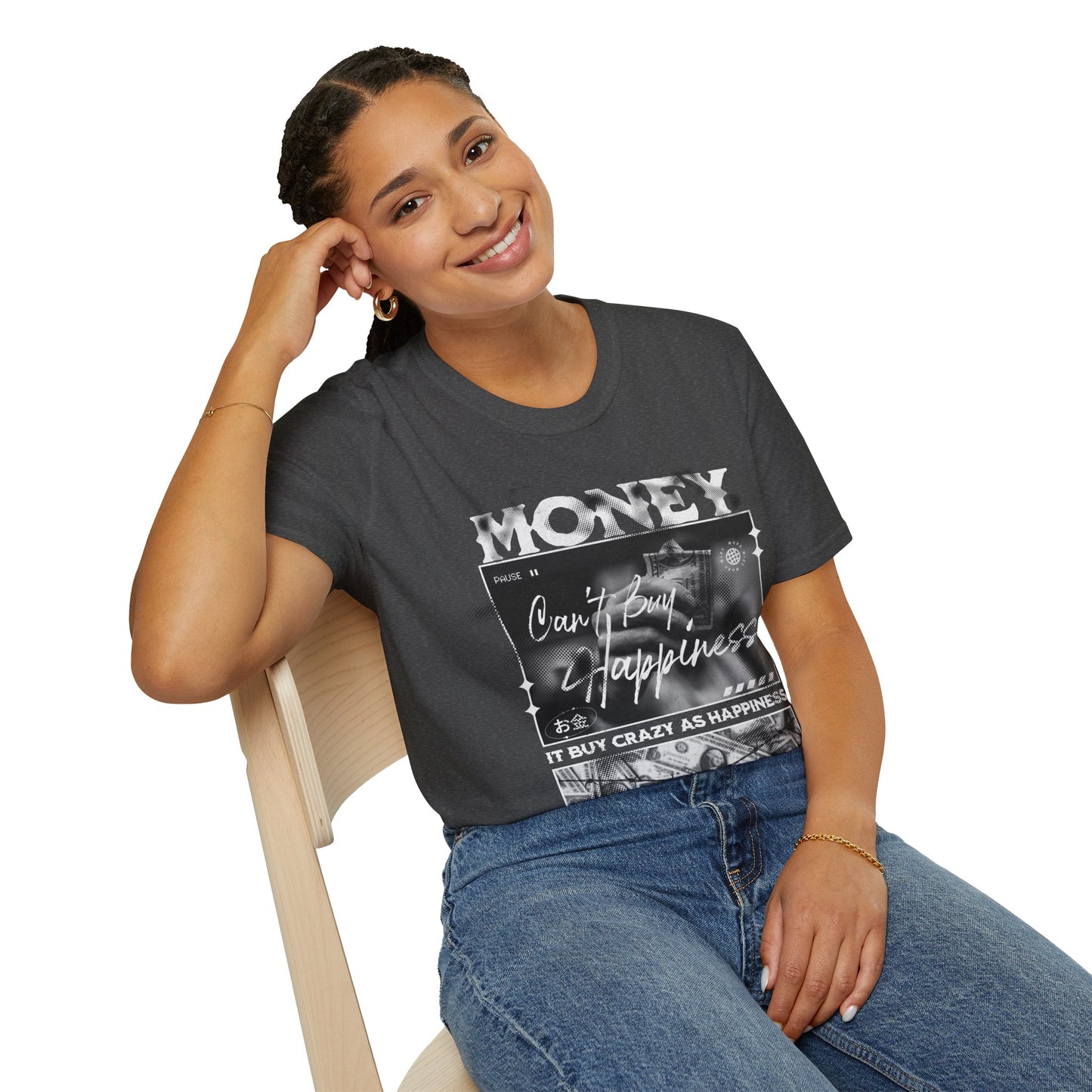 💸 Title: Money ≠ Happiness Tee