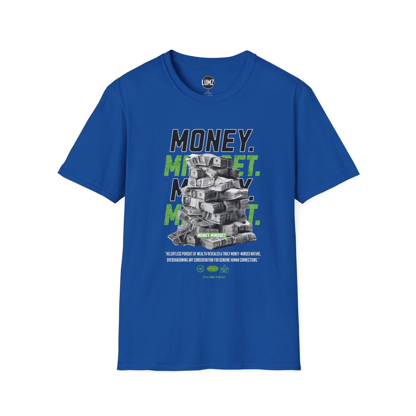 Money Mindset Tee – Stack Your Thoughts, Stack Your Wealth