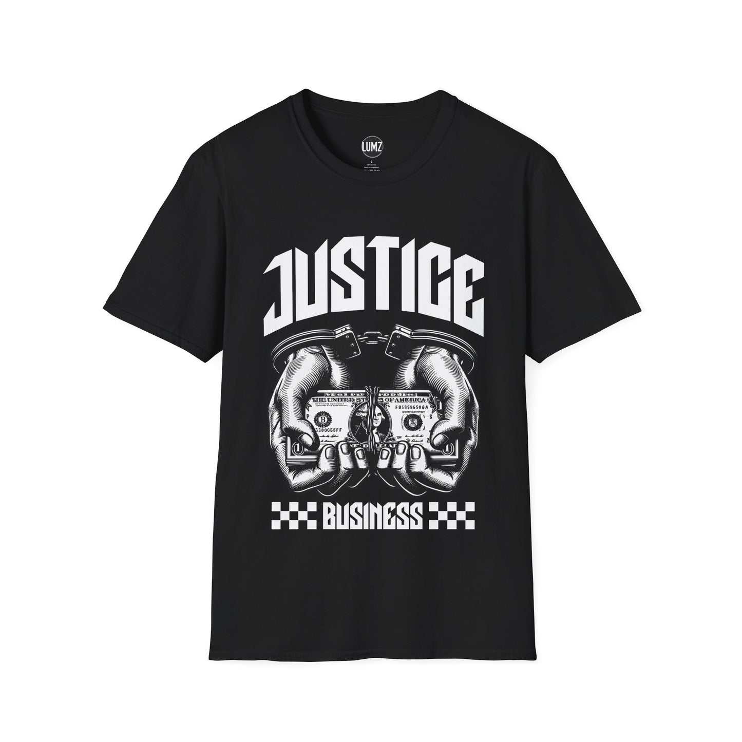 Justice Over Business — Statement Tee