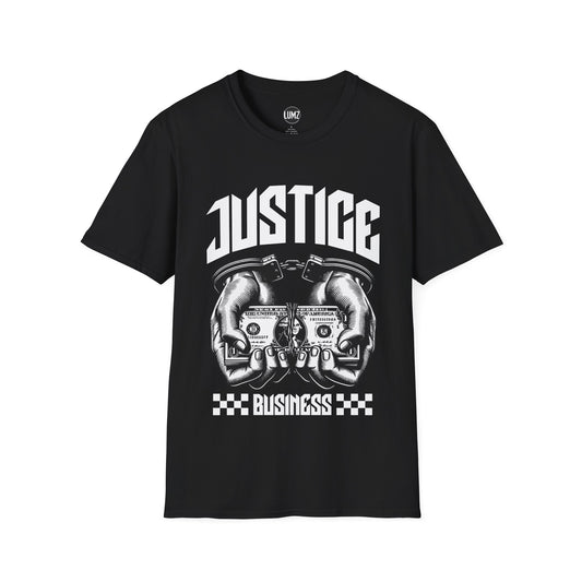 Justice Over Business — Statement Tee
