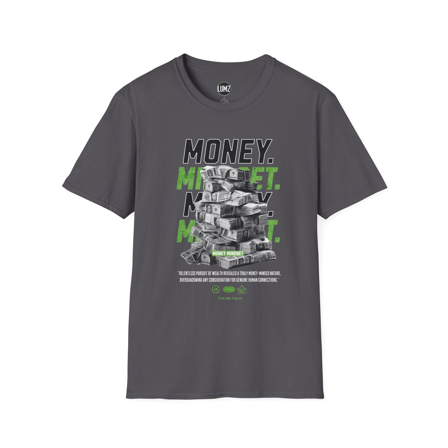 Money Mindset Tee – Stack Your Thoughts, Stack Your Wealth