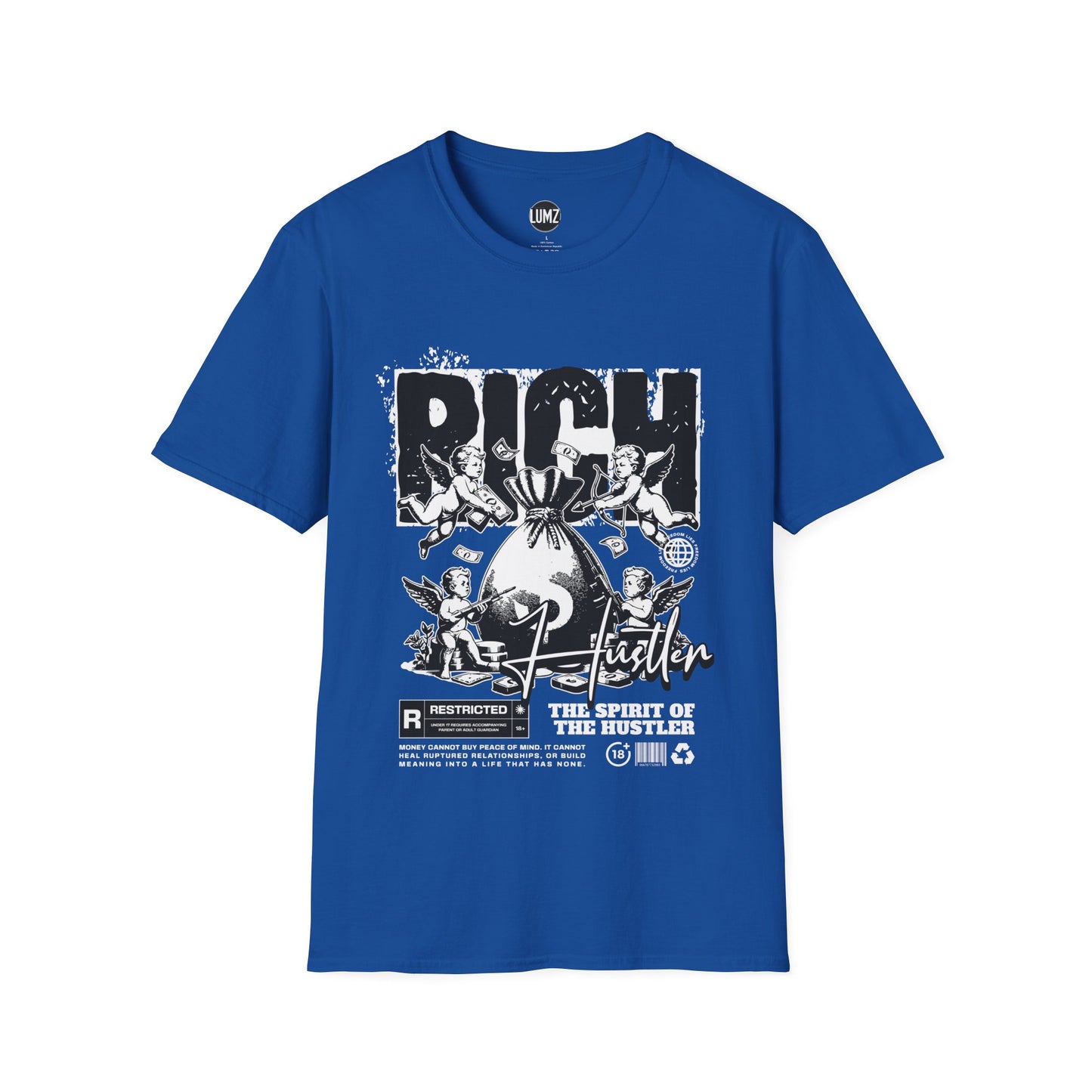 🔥"Rich Hustler Tee – Spirit of the Grind"