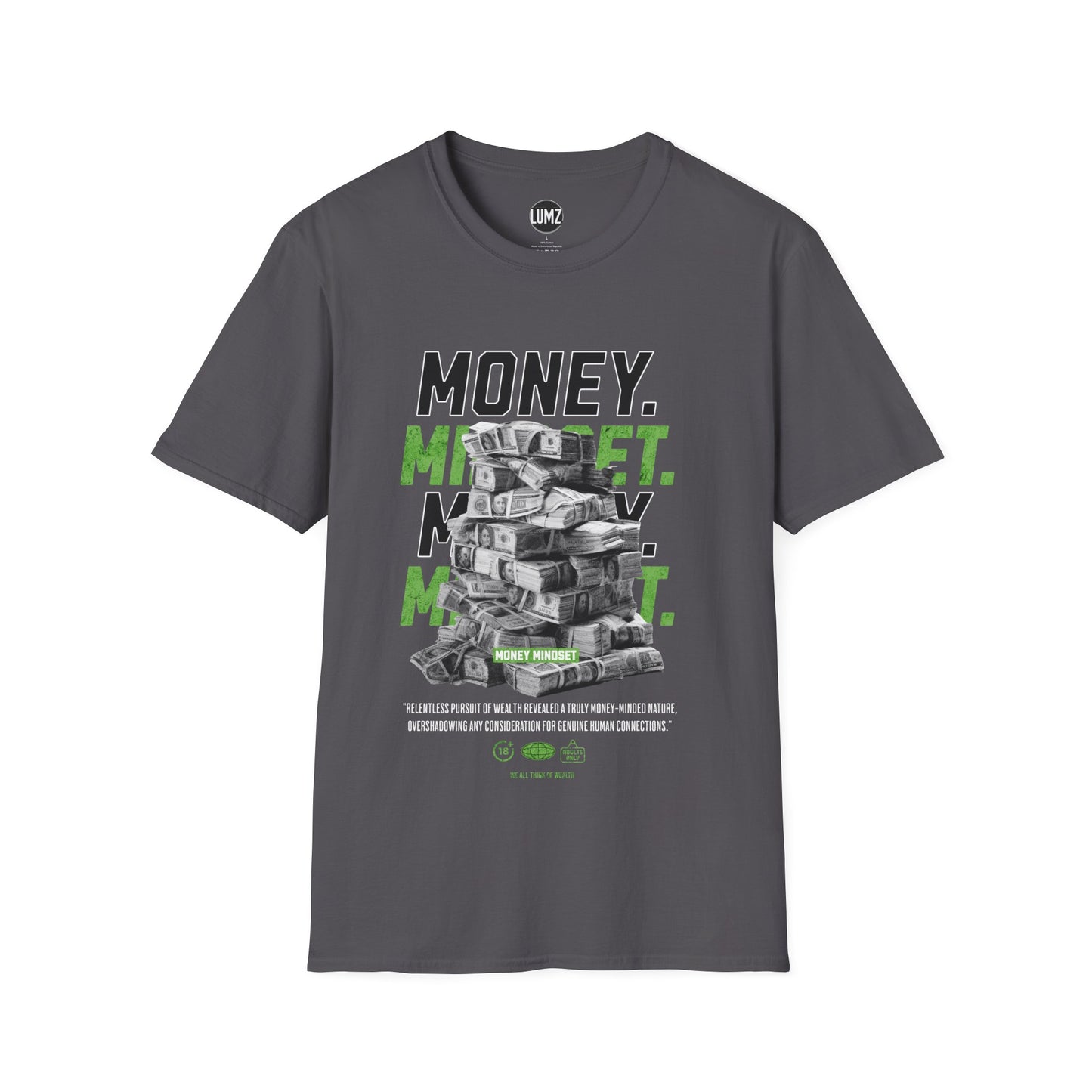 Money Mindset Tee – Stack Your Thoughts, Stack Your Wealth