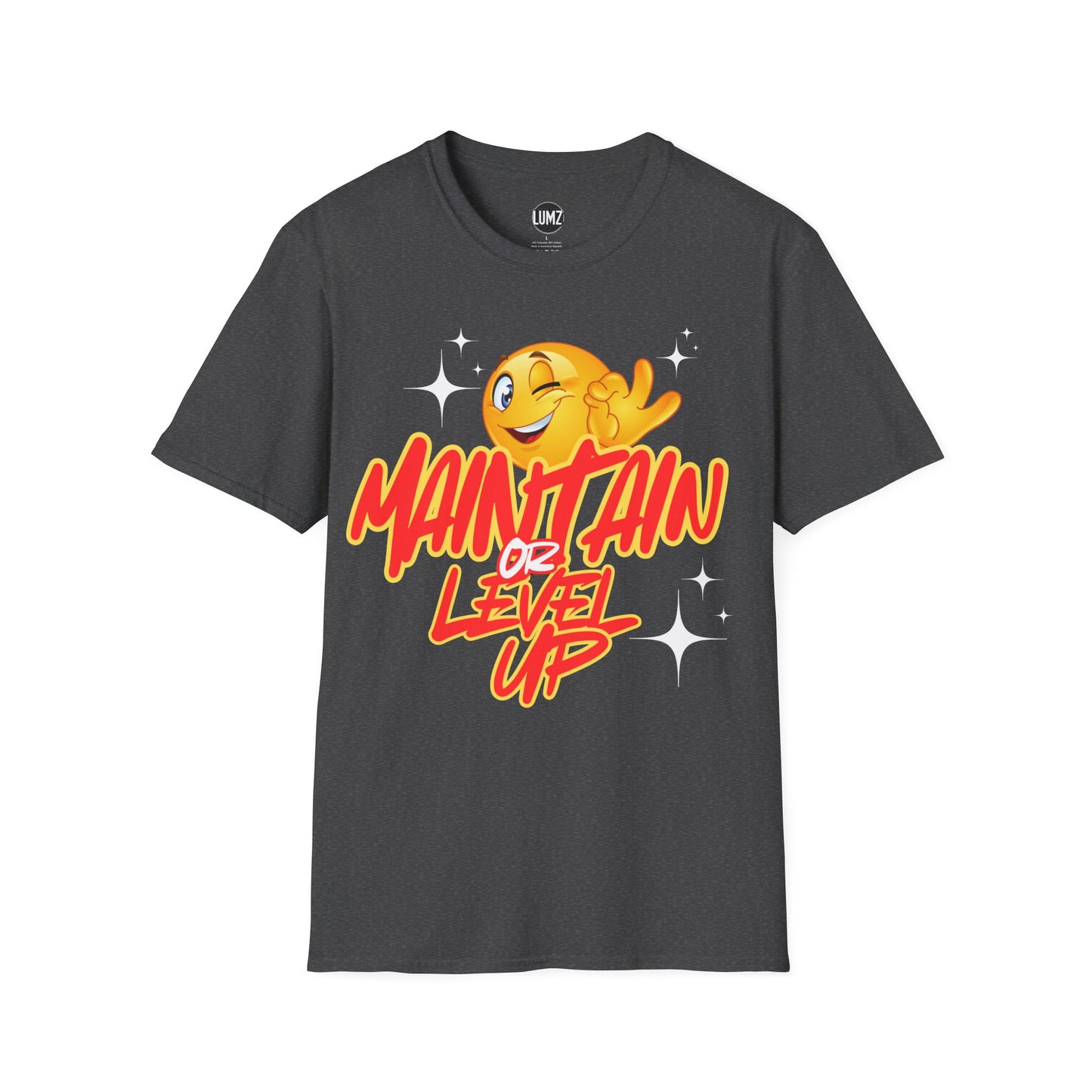 🔥"Maintain & Level Up Tee – Stay Solid, Keep Rising"