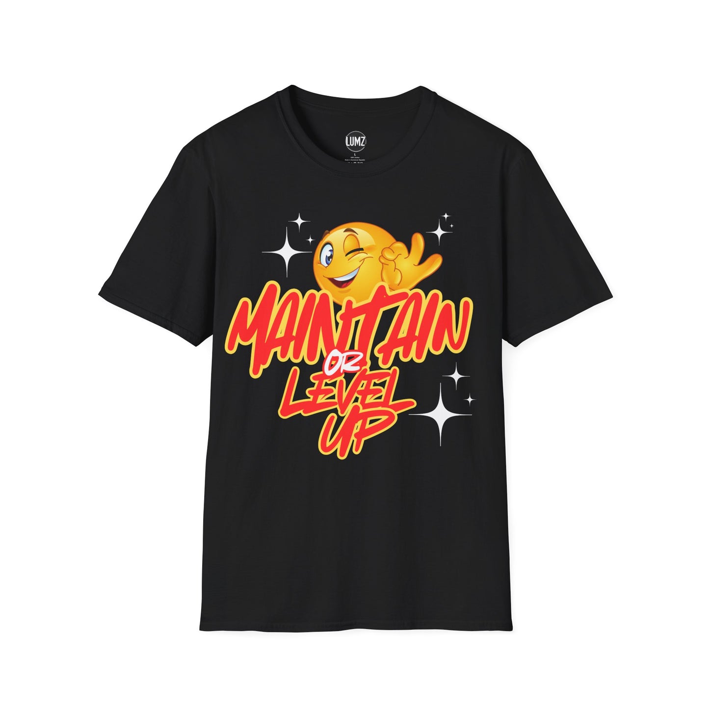 🔥"Maintain & Level Up Tee – Stay Solid, Keep Rising"