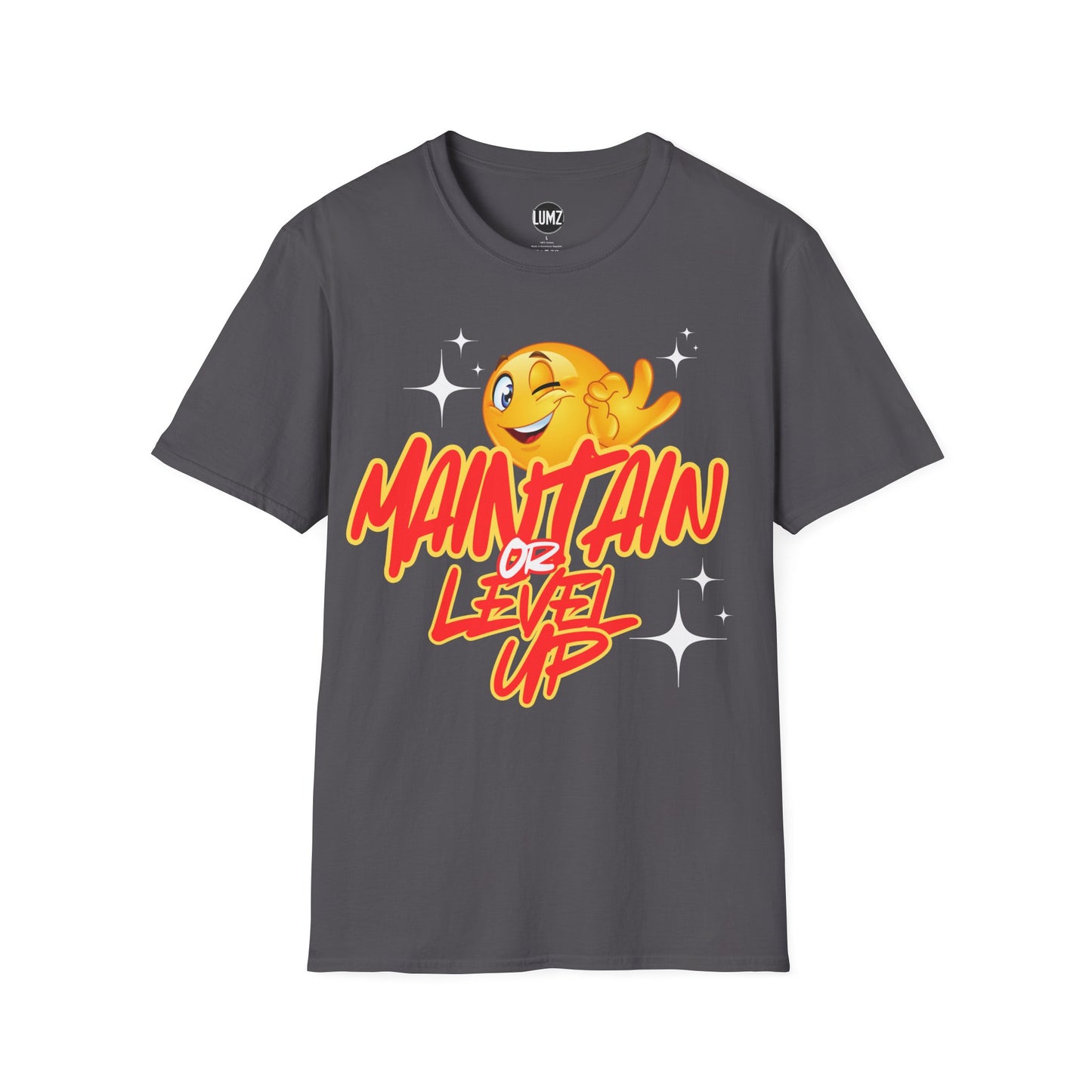 🔥"Maintain & Level Up Tee – Stay Solid, Keep Rising"