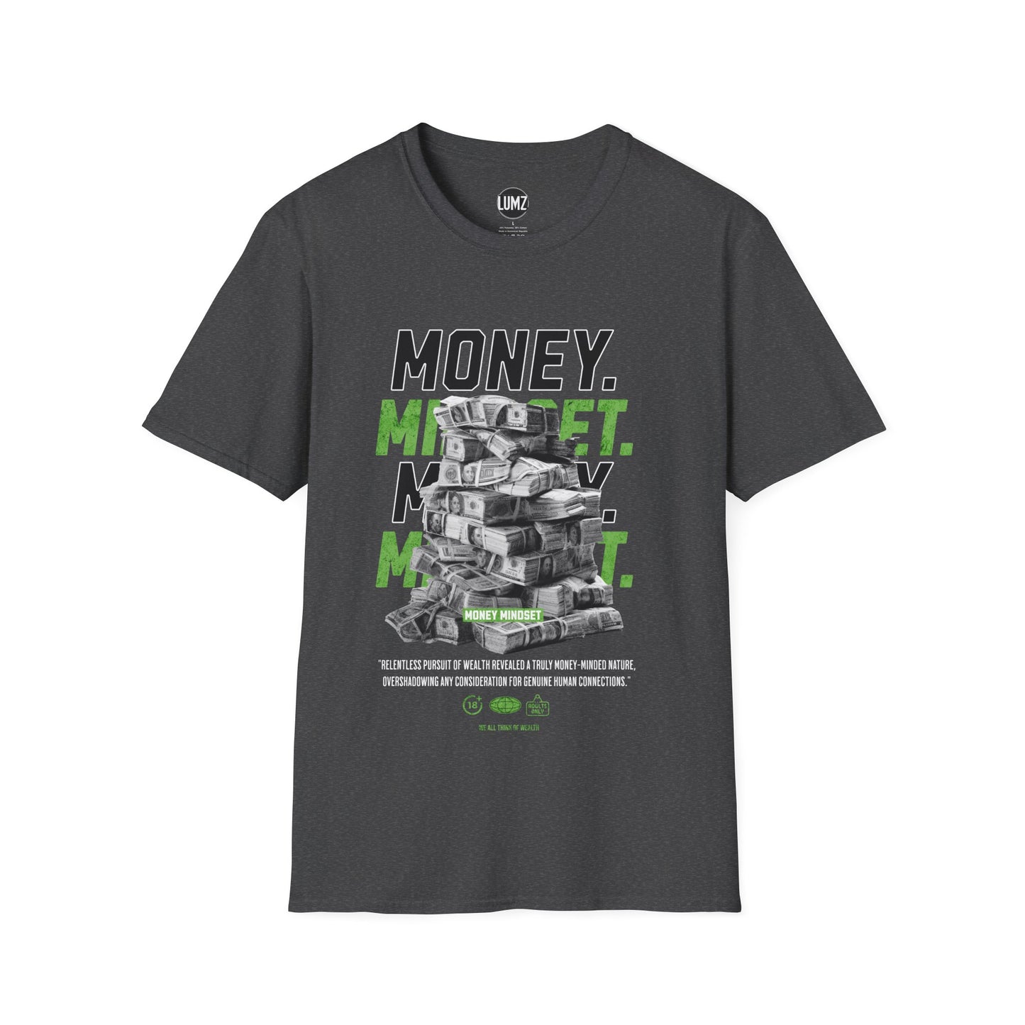 Money Mindset Tee – Stack Your Thoughts, Stack Your Wealth