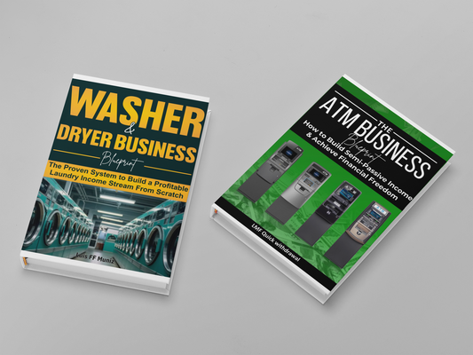 Washer & Dryer + ATM Business Guide Hustle Guide (2-in-1 Bundle)